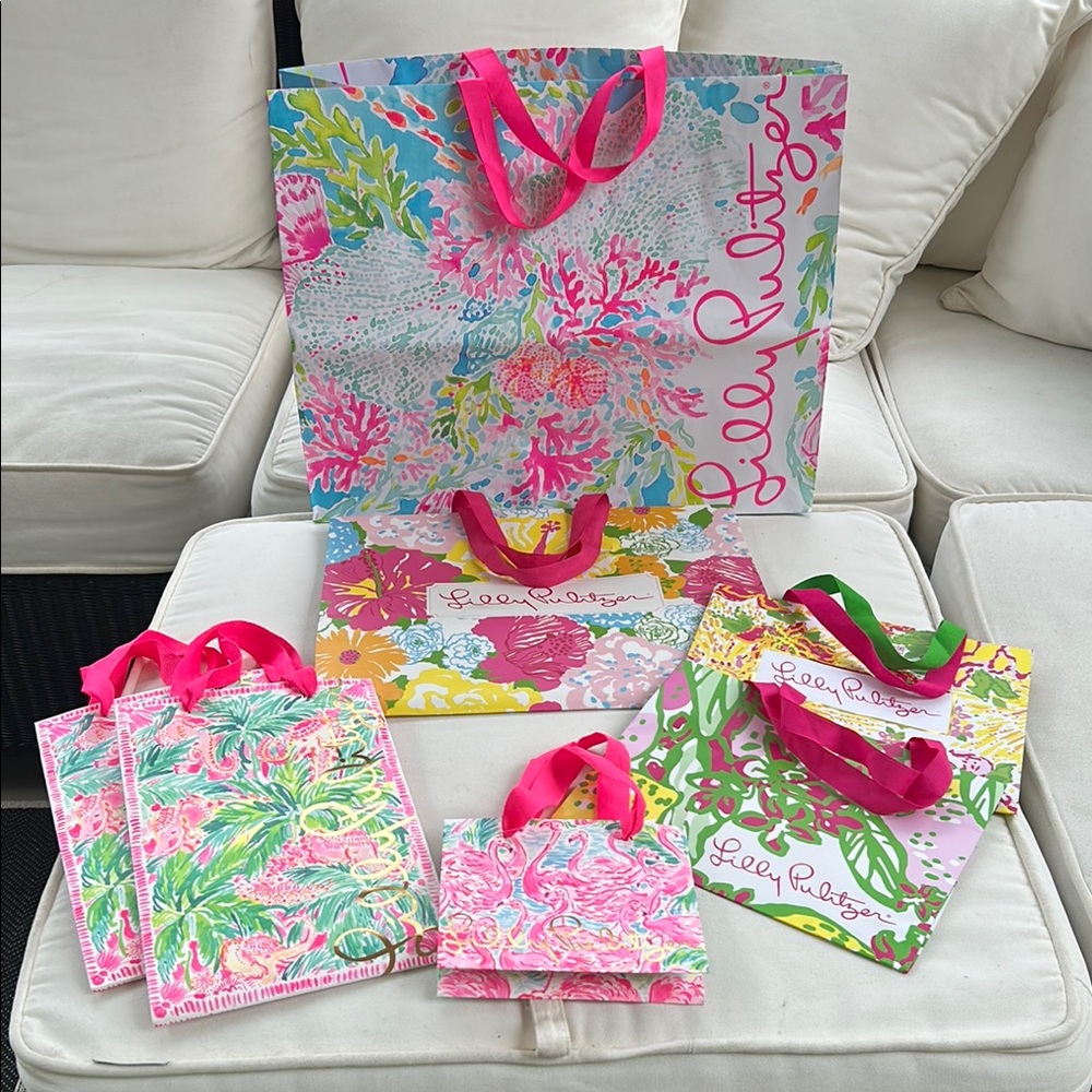 Lilly Pulitzer Floral & Animal Print Gift Bag Collection